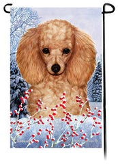 Poodle (Apricot) - Winterberries Garden Flag