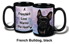 French Bulldog Black Winter Mug 15 oz
