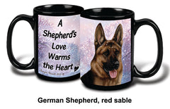 German Shepherd Sable Winter Mug 15 oz