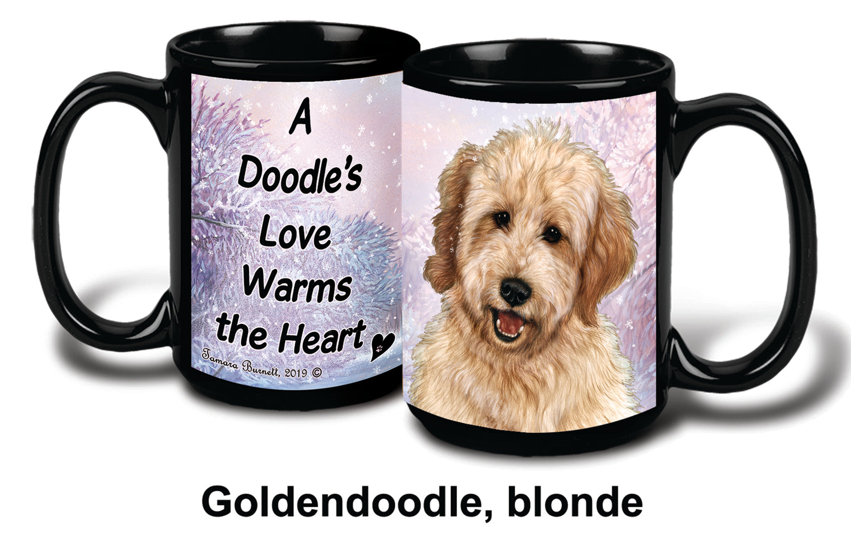 Goldendoodle Winter Mug 15 oz