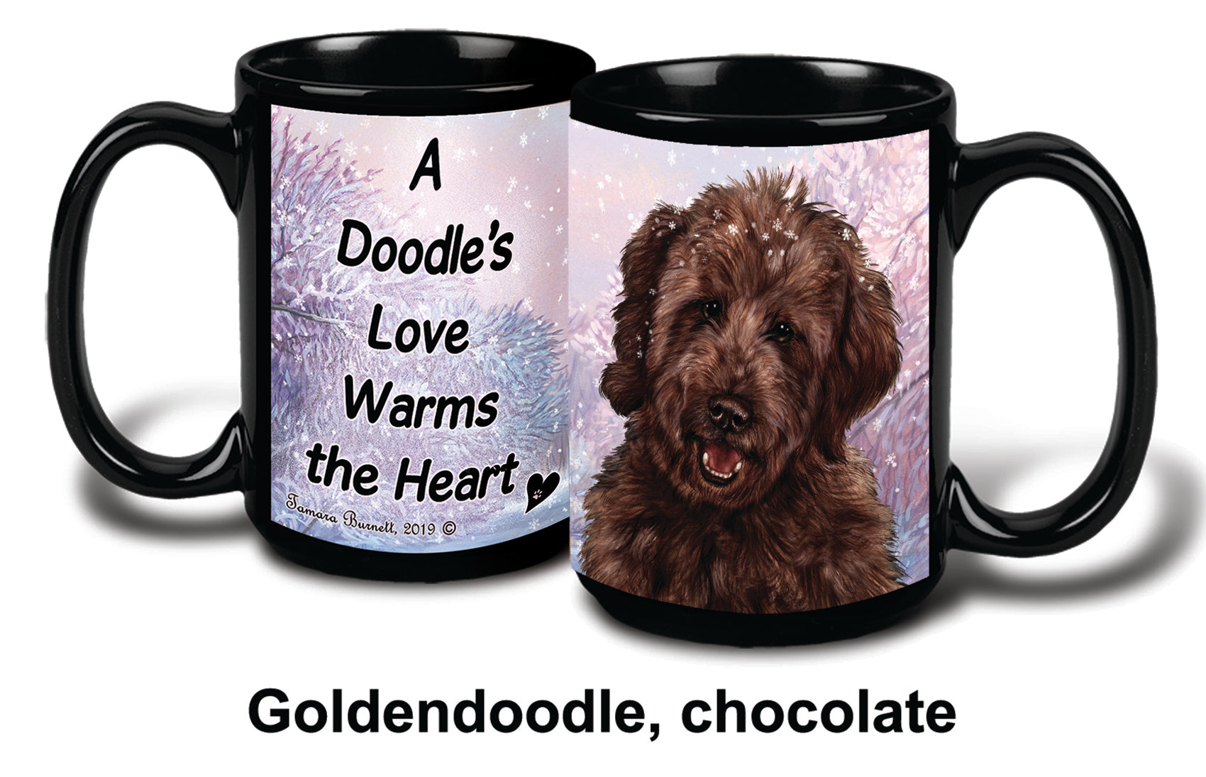 Goldendoodle Chocolate Winter Mug 15 oz