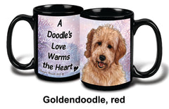 Goldendoodle Red Winter Mug 15 oz