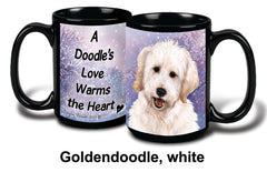 Goldendoodle White Winter Mug 15 oz