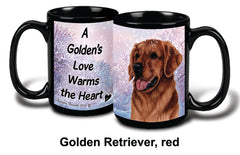 Golden Retriever Red Winter Mug 15 oz