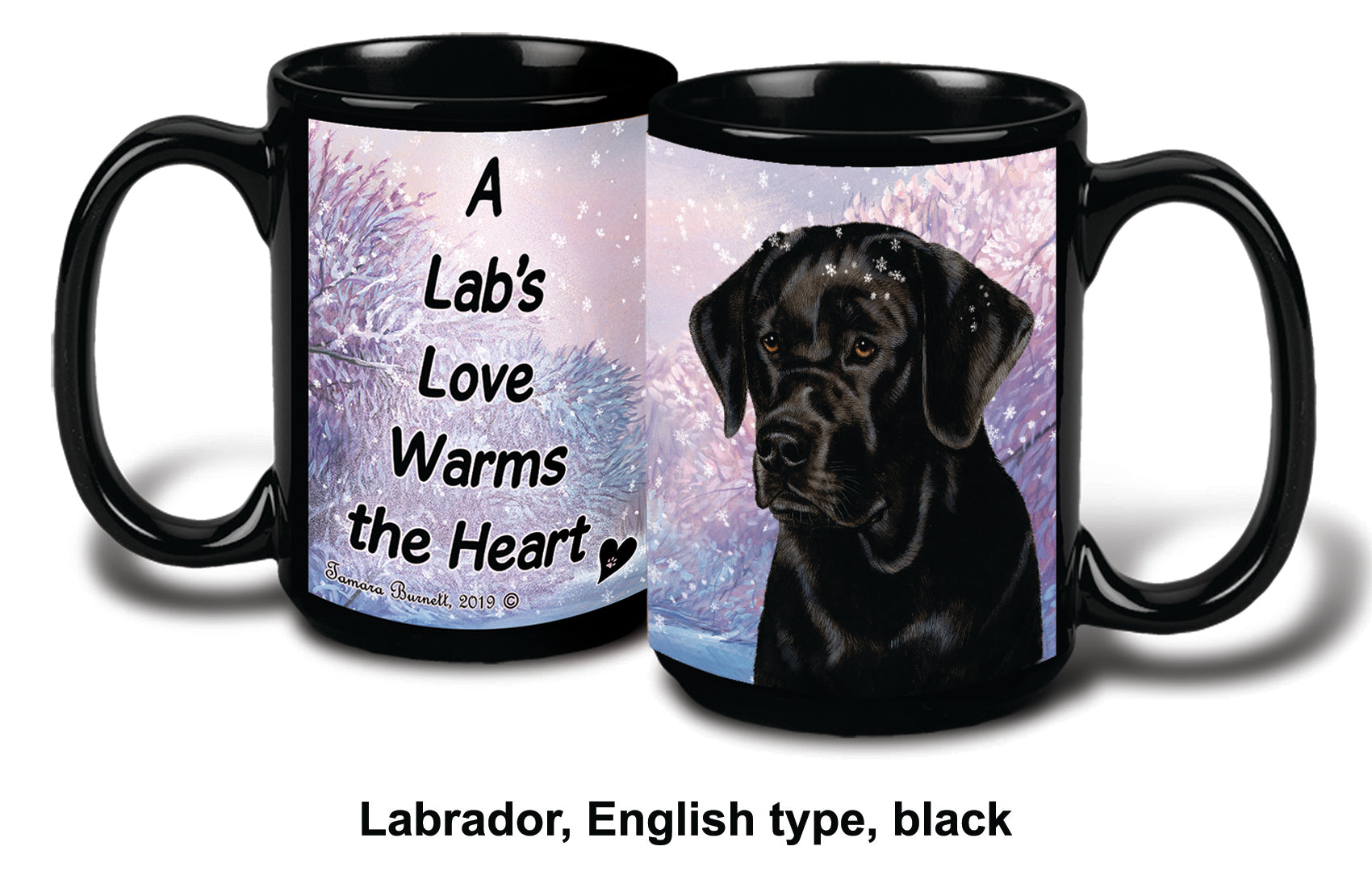 Labrador (English) Black Winter Mug 15 oz