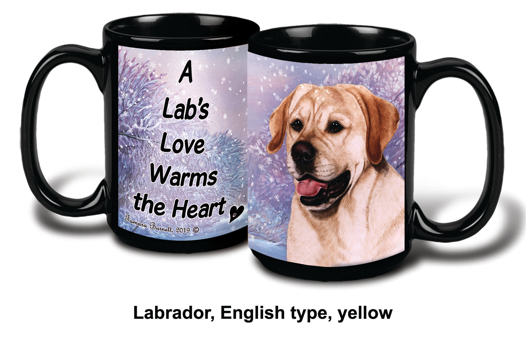 Labrador (English) Yellow Winter Mug 15 oz