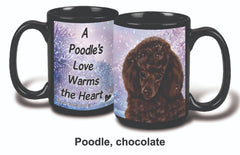 Poodle Chocolate Winter Mug 15 oz