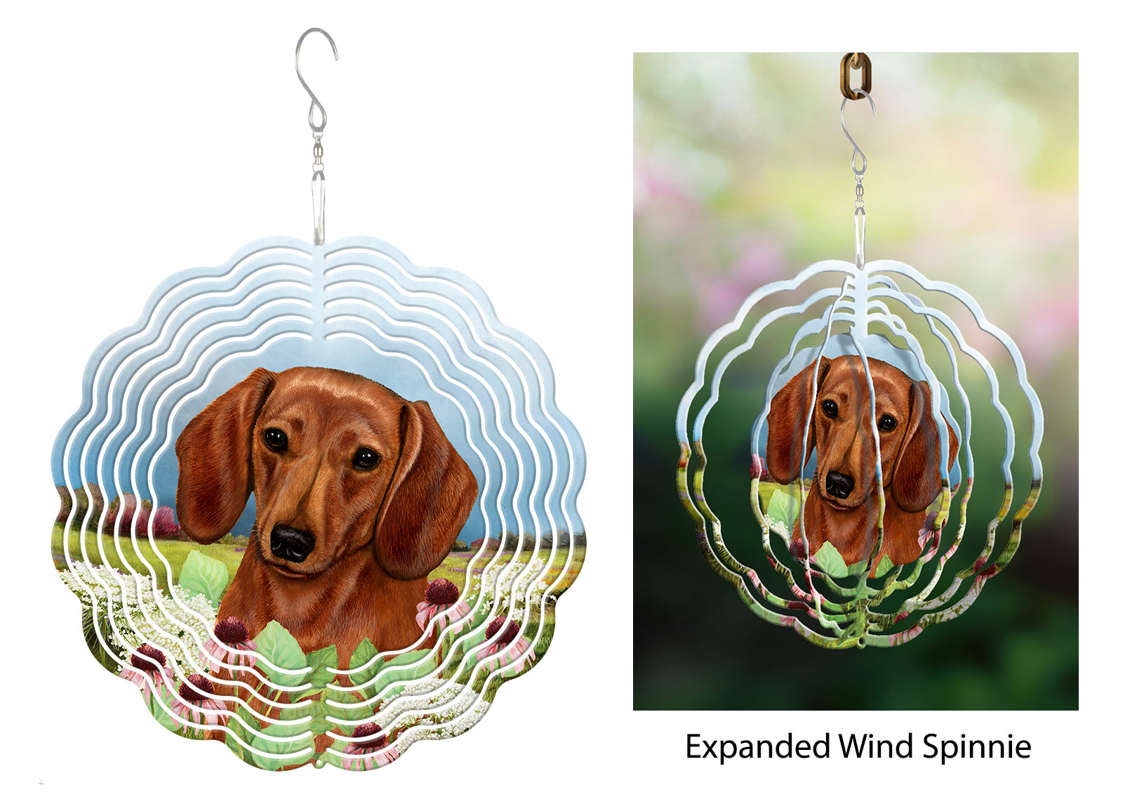 Dachshund (Shorthair, Red) - Wind Spinner