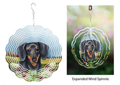 Dachshund (Shorthair, Blue) - Wind Spinner