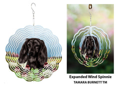 Dachshund (Longhair, Black) - Wind Spinner