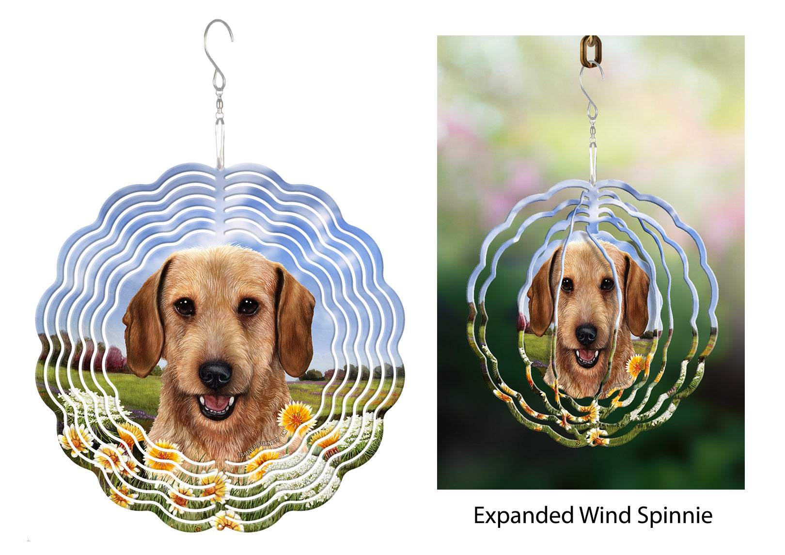Dachshund (Wirehair, Wheaten) - Wind Spinner