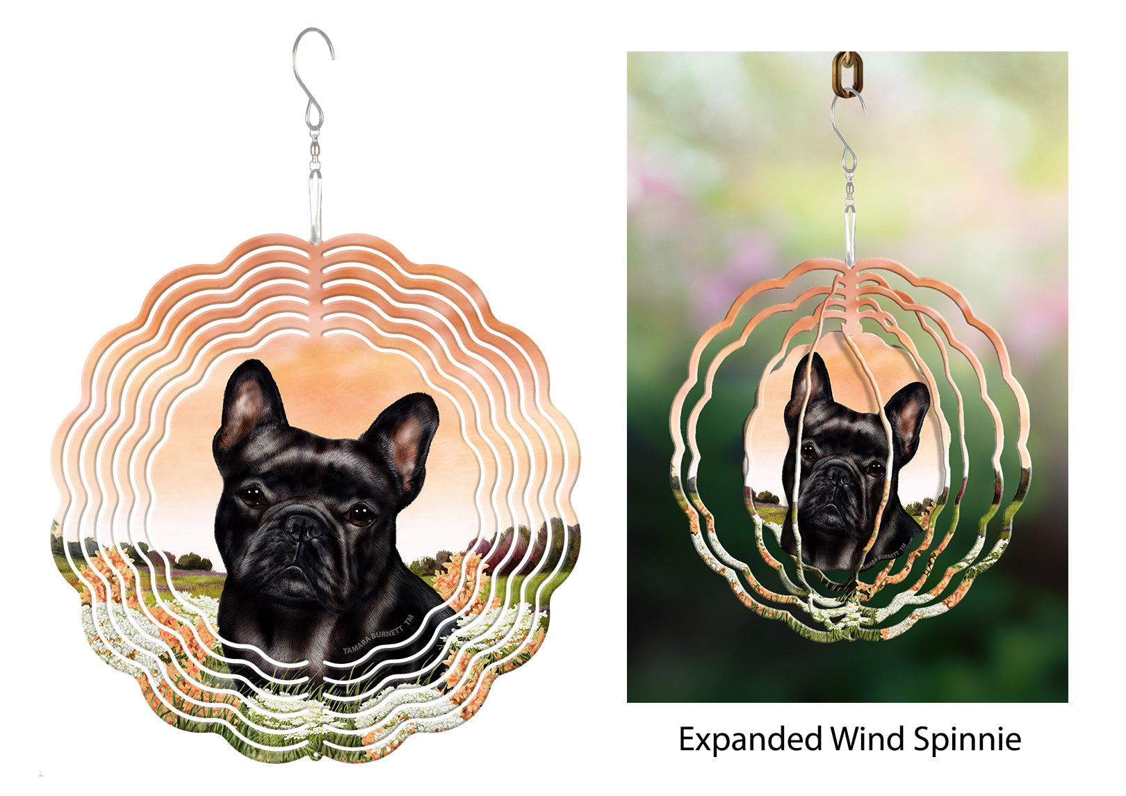 French Bulldog (Black) - Wind Spinner