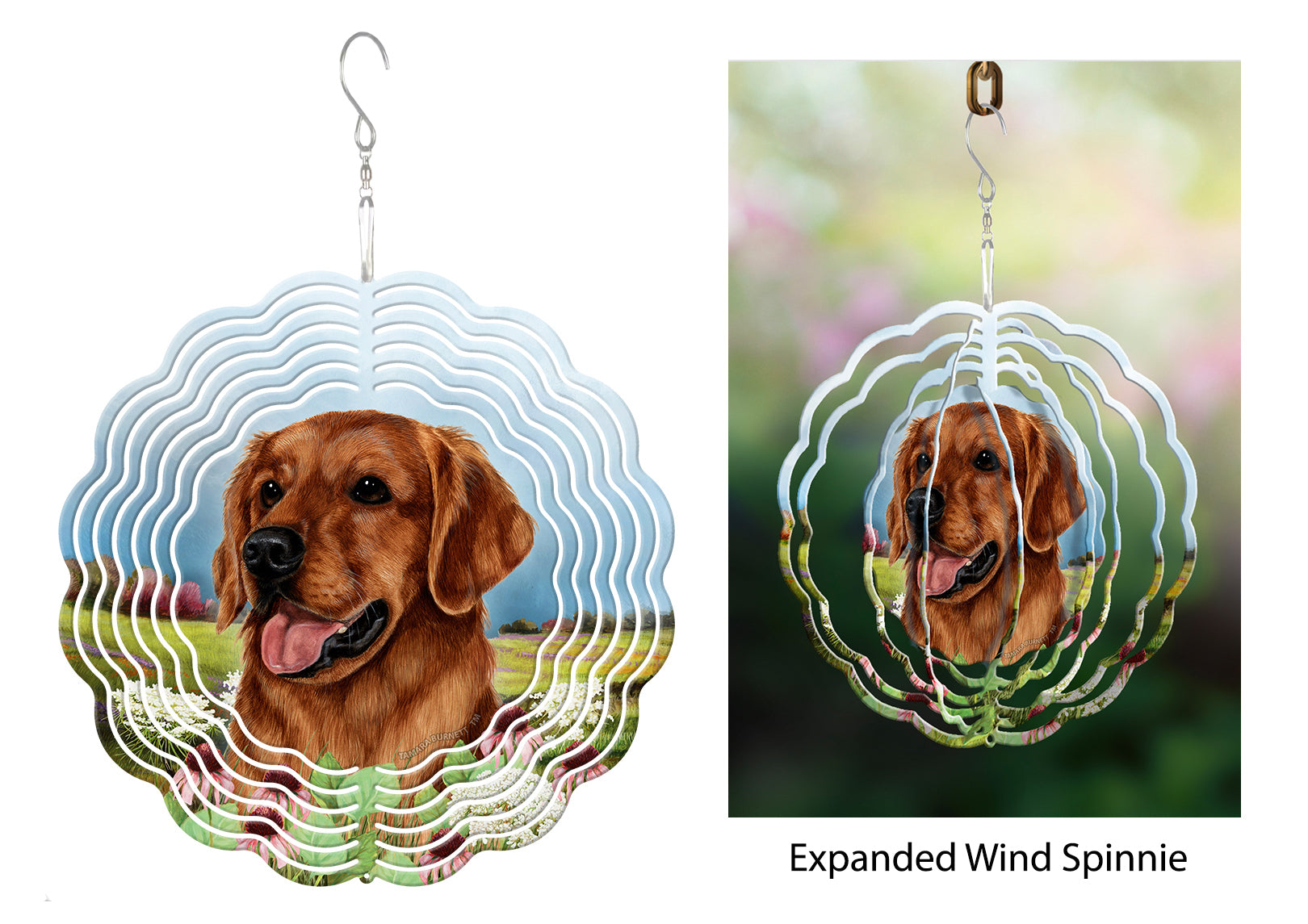 Golden Retriever (Red) - Wind Spinner