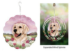Golden Retriever (White) - Wind Spinner