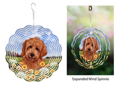 Goldendoodle (Red) - Wind Spinner