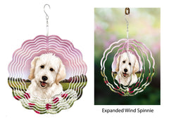 Goldendoodle (White) - Wind Spinner