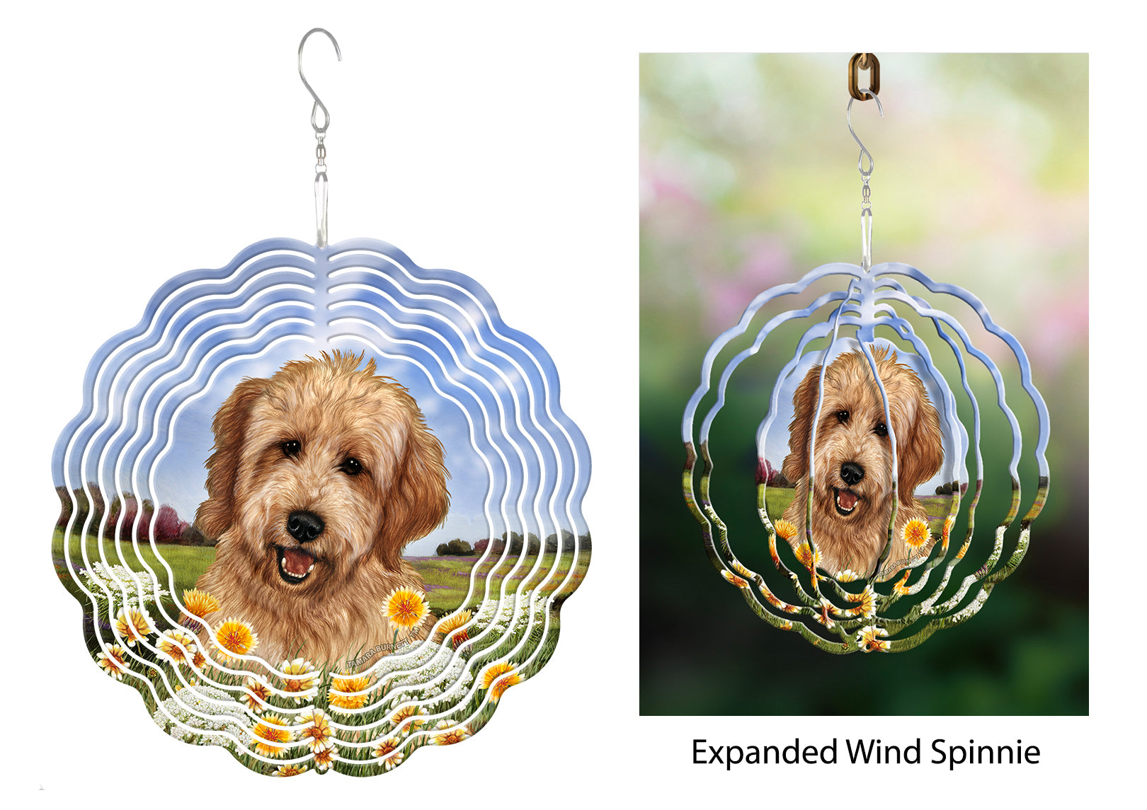 Goldendoodle (Apricot) - Wind Spinner