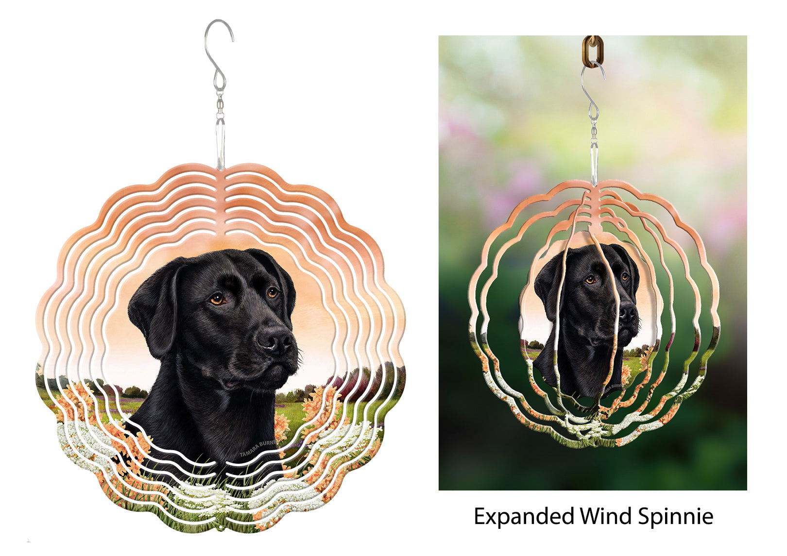 Labrador Retriever (Black American) - Wind Spinner