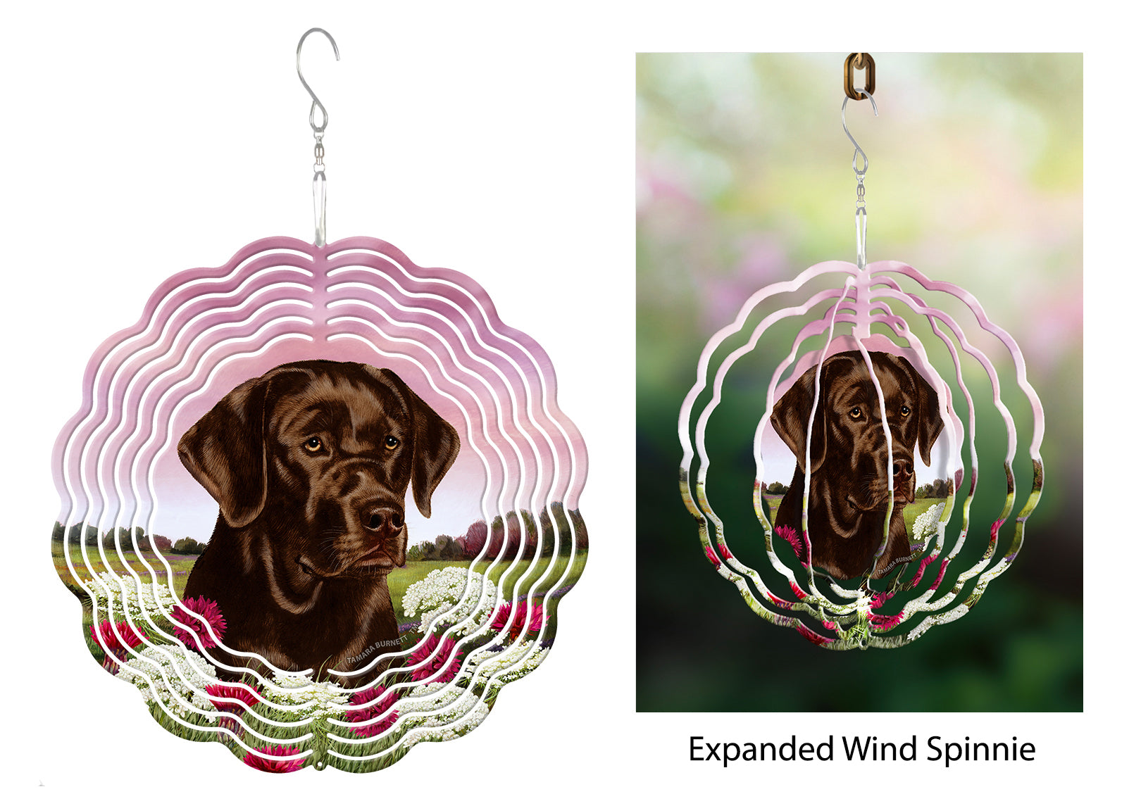 Labrador Retriever (Chocolate, English) - Wind Spinner