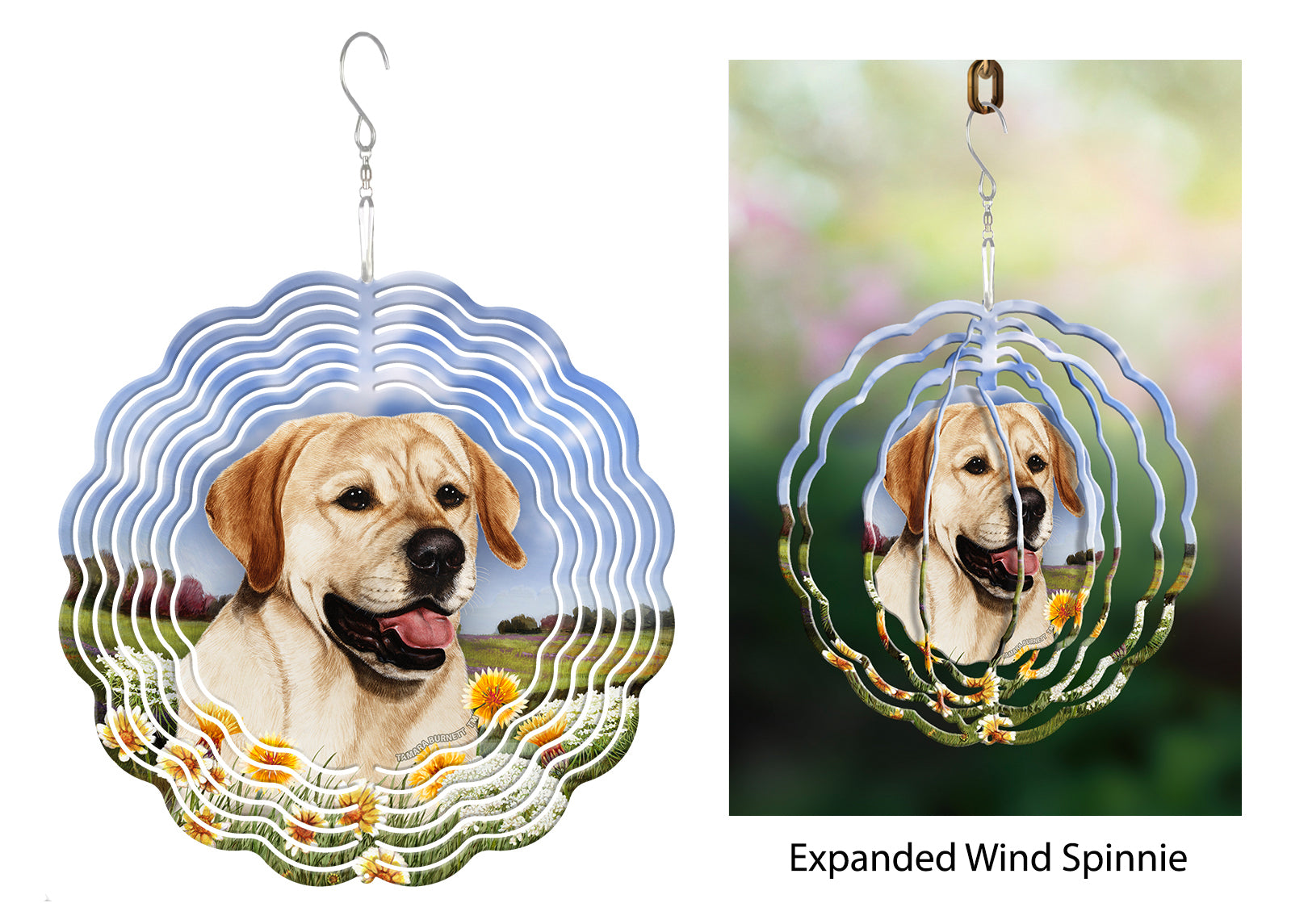 Labrador Retriever (Yellow, English) - Wind Spinner