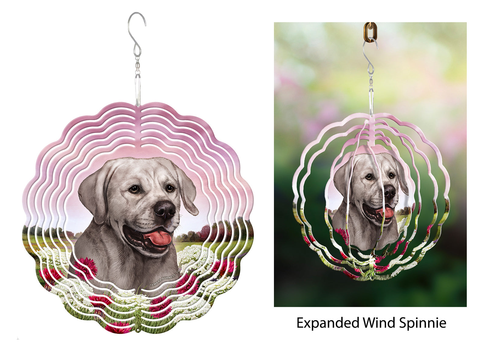 Labrador Retriever (Silver, English) - Wind Spinner