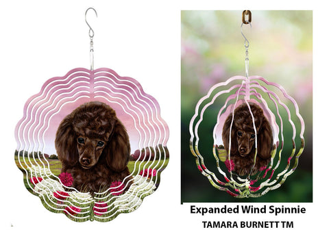 Poodle Chocolate - Wind Spinner