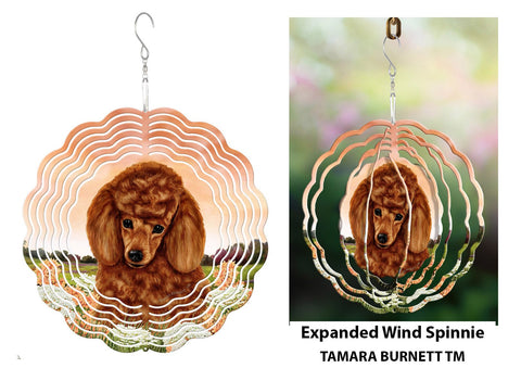 Poodle Red - Wind Spinner