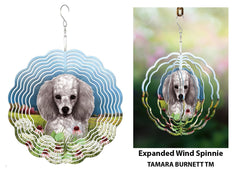 Poodle Silver - Wind Spinner