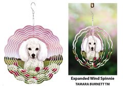 Poodle White - Wind Spinner