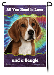 Beagle Woofstock Garden Flag