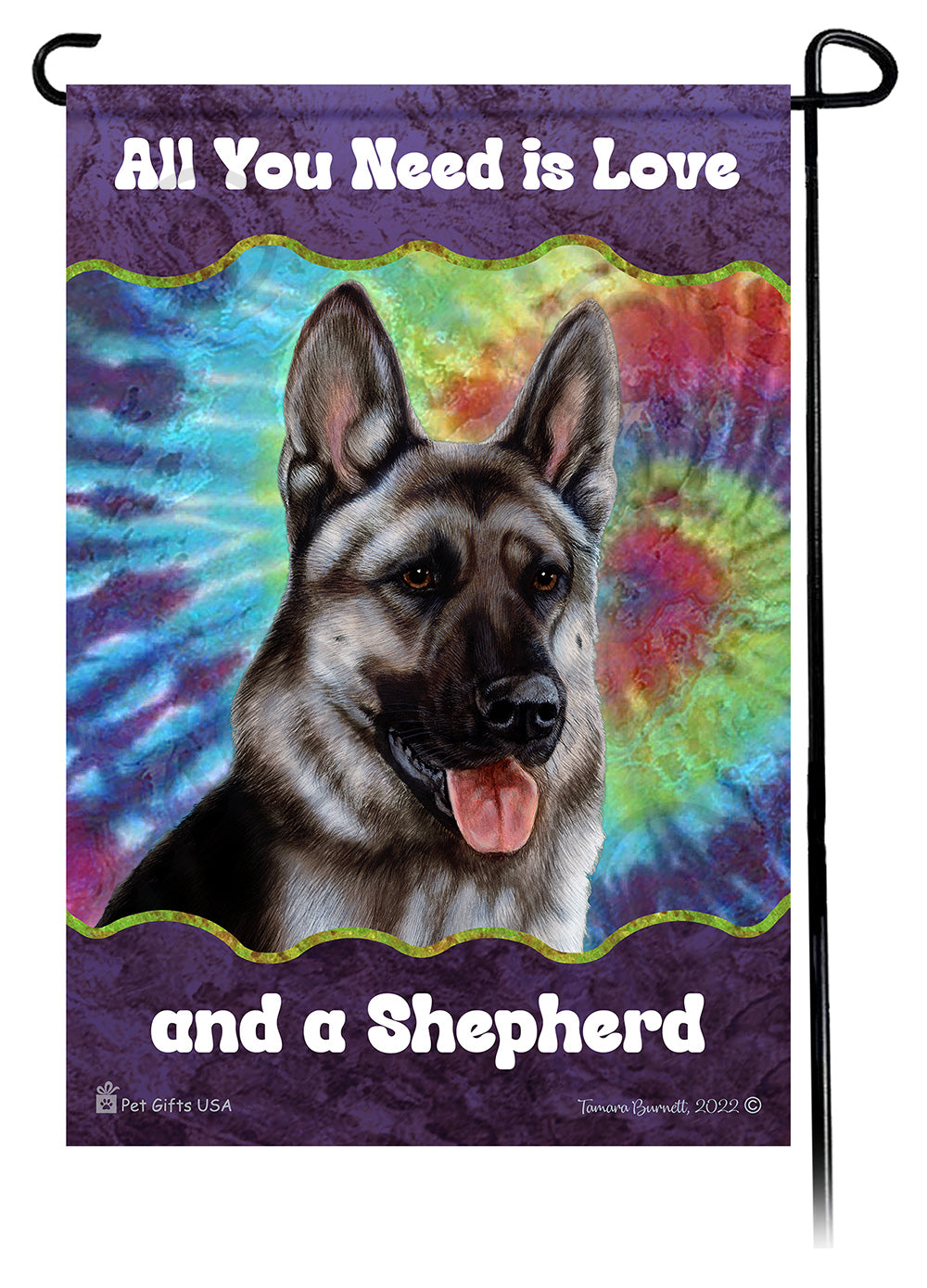 German Shepherd Silver Sable Woofstock Garden Flag
