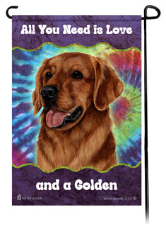 Golden Retriever Red Woofstock Garden Flag