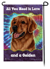 Golden Retriever Red Woofstock Garden Flag