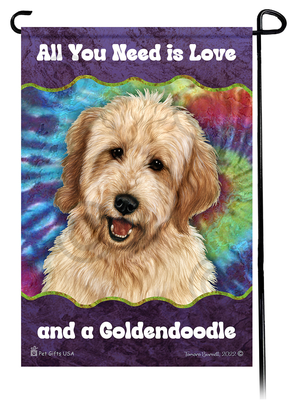 Goldendoodle Woofstock Garden Flag