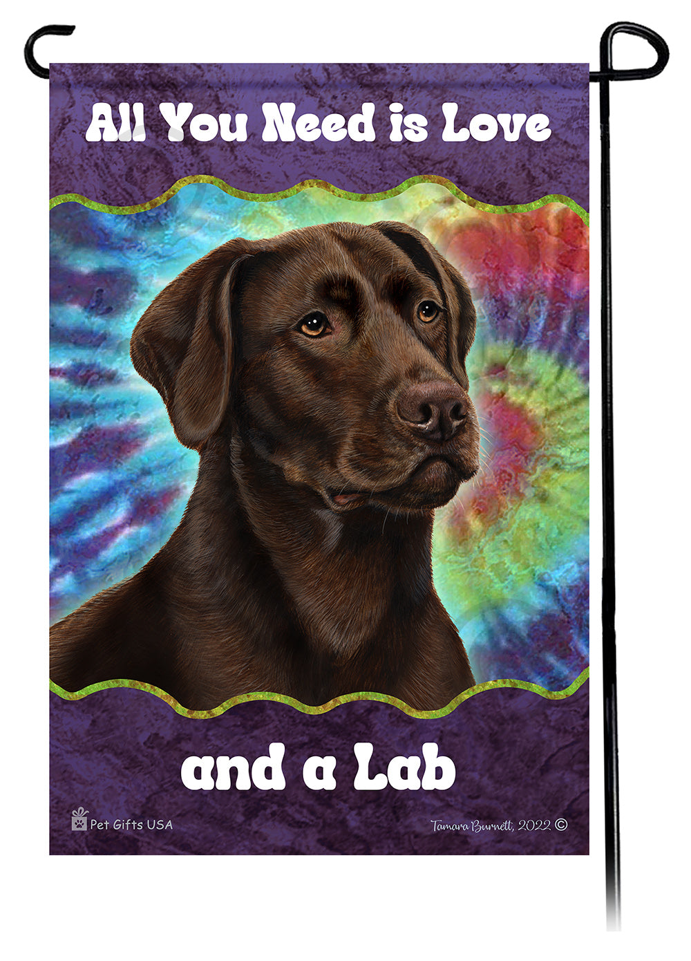 Labrador Chocolate American Woofstock Garden Flag