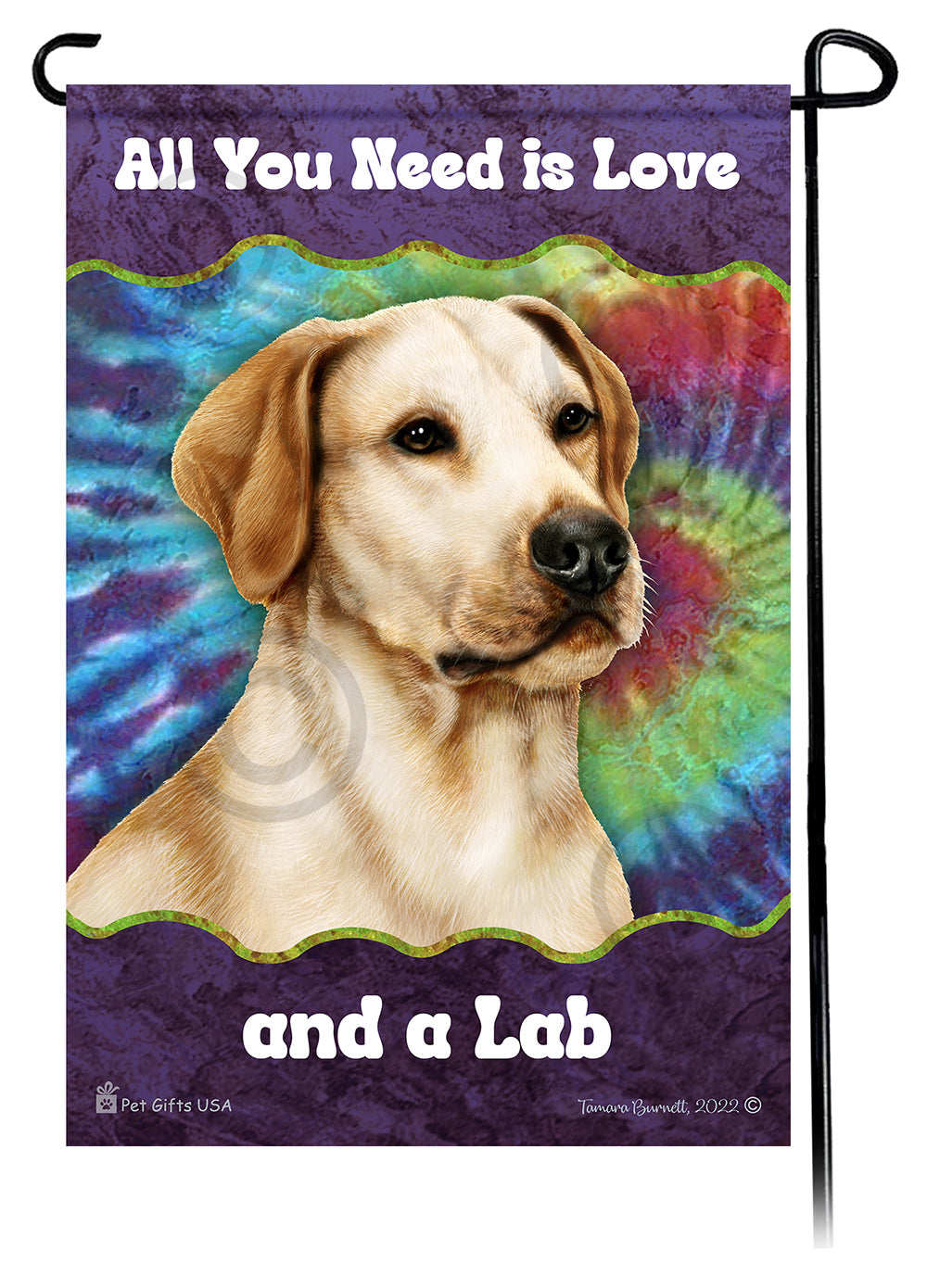 Labrador Yellow American Woofstock Garden Flag
