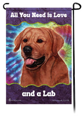 Labrador Red English Woofstock Garden Flag