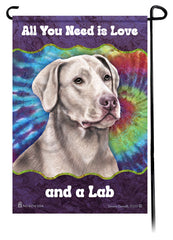 Labrador Silver American Woofstock Garden Flag