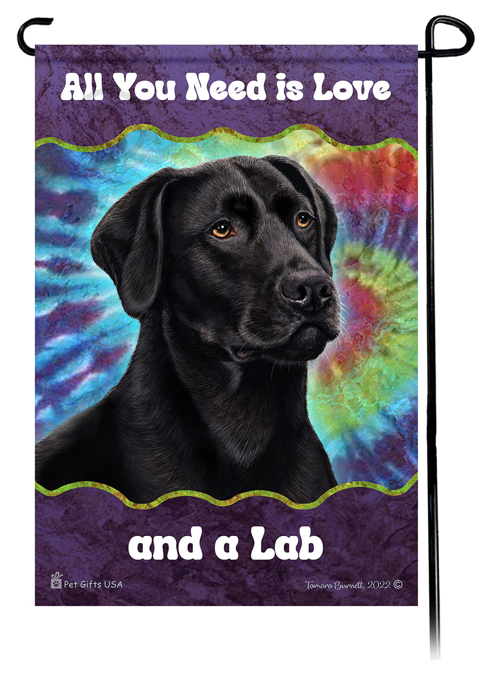 Labrador White American Woofstock Garden Flag