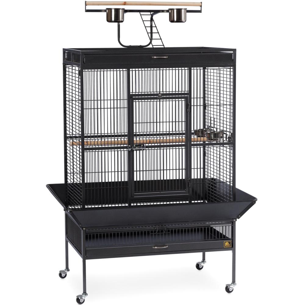 Select Wrought Iron Play Top Parrot Cage - Coco Brown