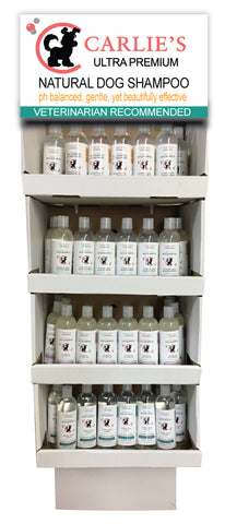 Carlies Ultra Premium Pet Shampoo Display Rack 60 pieces