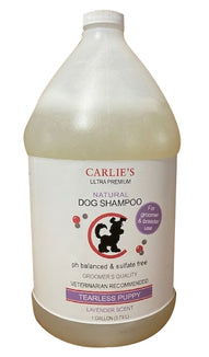 Carlies Ultra Premium Puppy Tearless Shampoo, Lavender Scent For Dogs Gallon Groomer Bottle