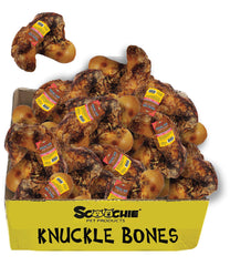 Meaty Natural Knuckle Bone with Sticker Large PDQ of 16
