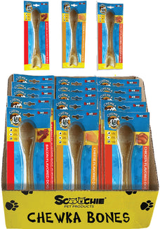 Assorted Flavors Large Chewka Bone 7.7 oz 12x9x11 PDQ of 15