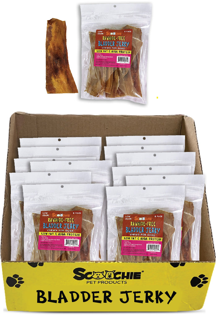 8 Pack 6 Inch Flat Bladder Strips in Zip Lock Bag 12x9x11 PDQ of 12