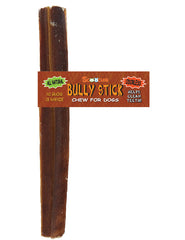 6 Inch Bully Stick With Scoochie Cigar Band/UPC (Pack of 10)