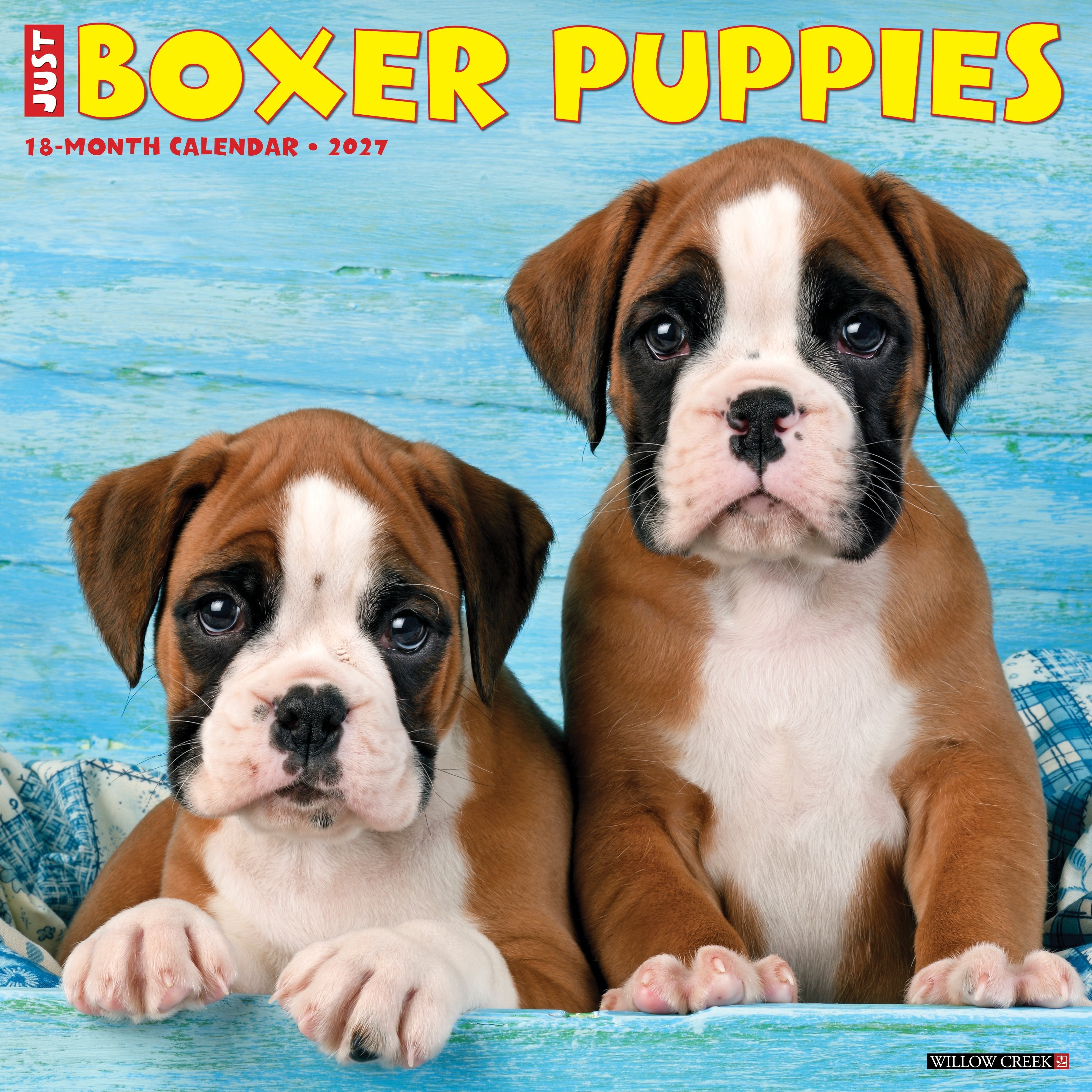 Boxer Puppies 2027 12" x 12" Wall Calendar