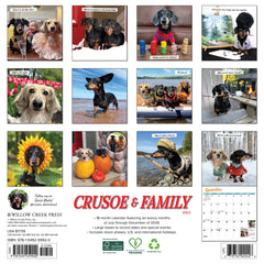Crusoe & Family 2027 12" x 12" Wall Calendar