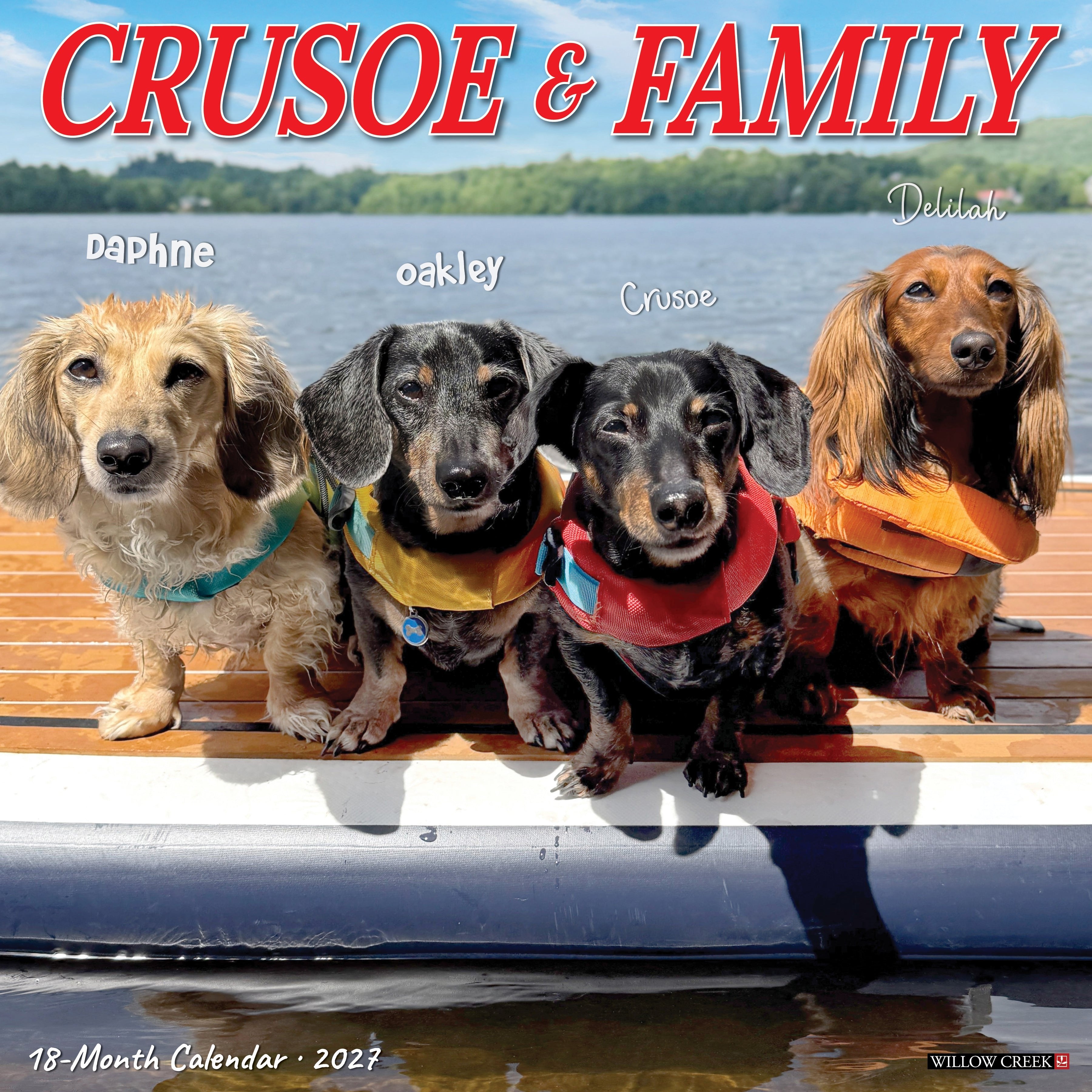 Crusoe & Family 2027 12" x 12" Wall Calendar