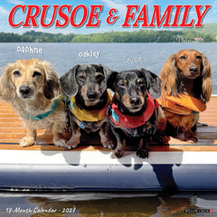 Crusoe & Family 2027 12" x 12" Wall Calendar